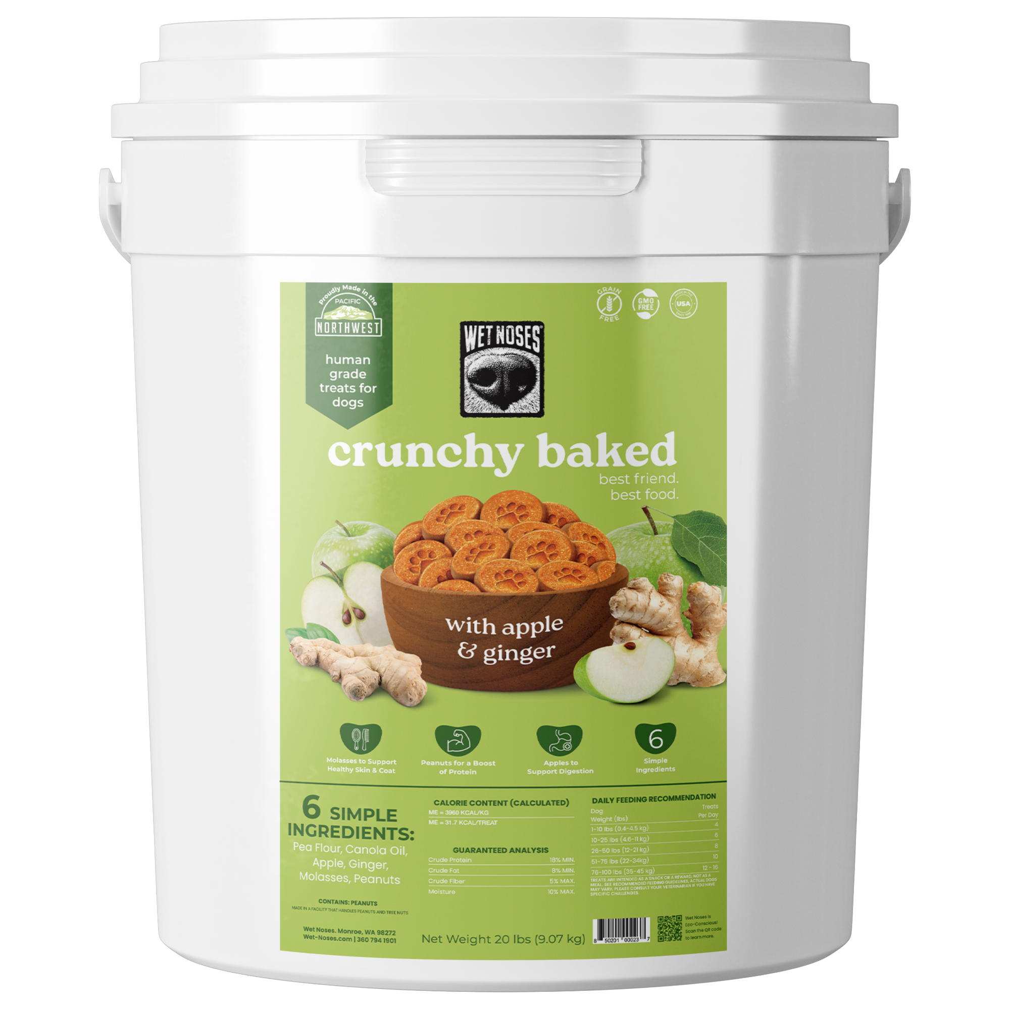 Apple Ginger Grain Free Bulk Bucket Treats 20lb – Wet Noses