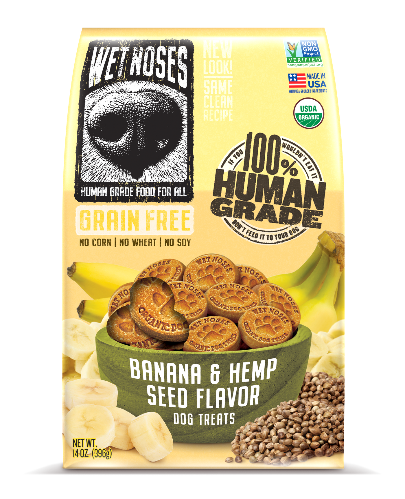 Banana & Hemp Seed Grain Free Original Treats 14oz