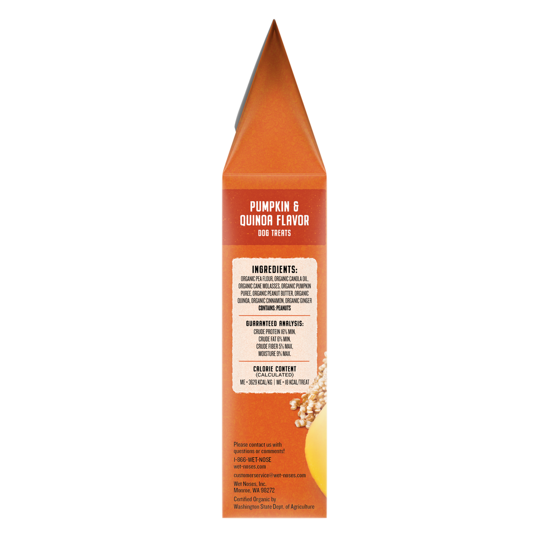 Pumpkin & Quinoa Grain Free Original Treats 14oz – Wet Noses Pumpkin & Quinoa Grain Free Original Treats 14oz – Wet Noses