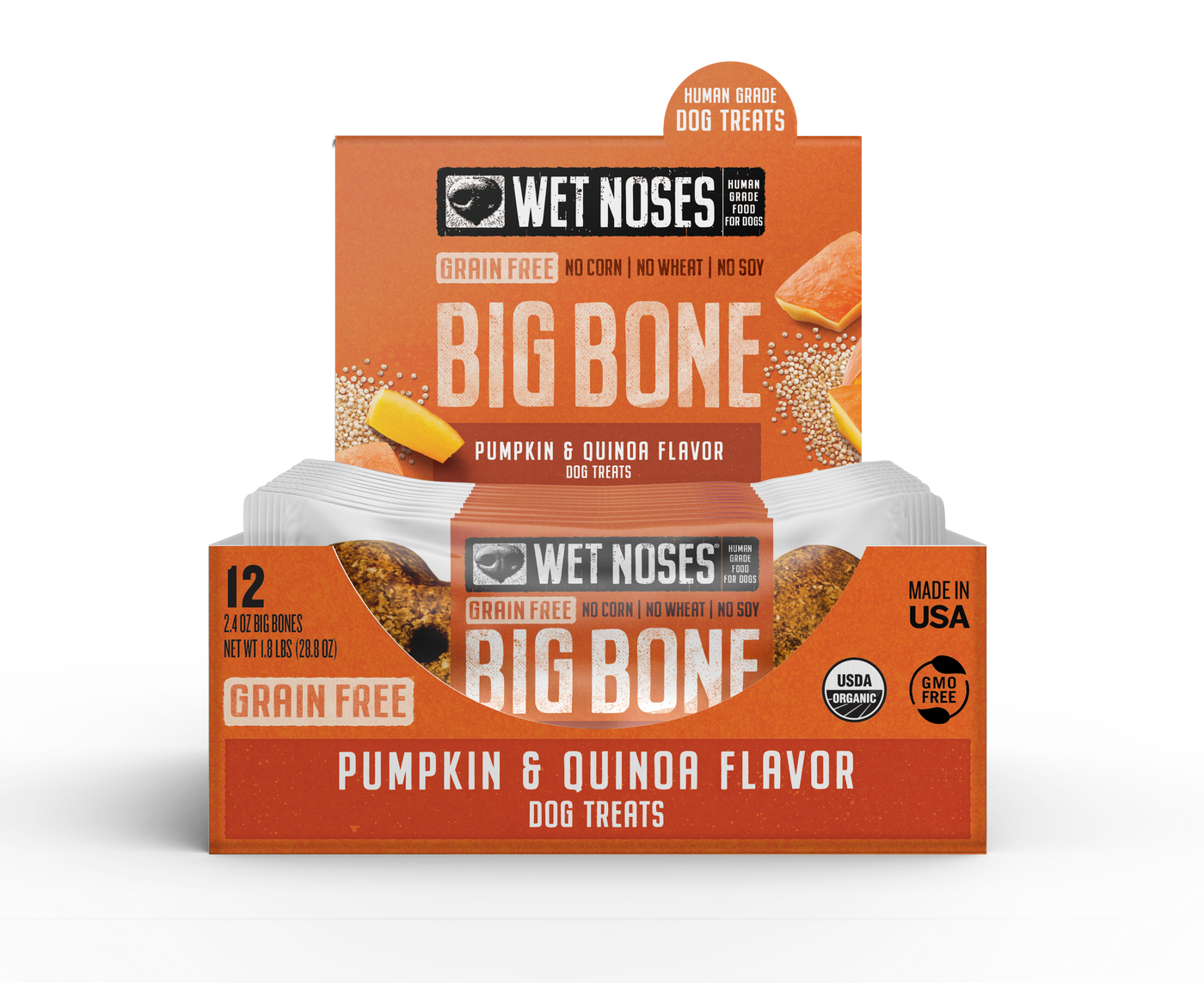 Pumpkin & Quinoa Grain Free Big Bone 2oz - 12 Pack