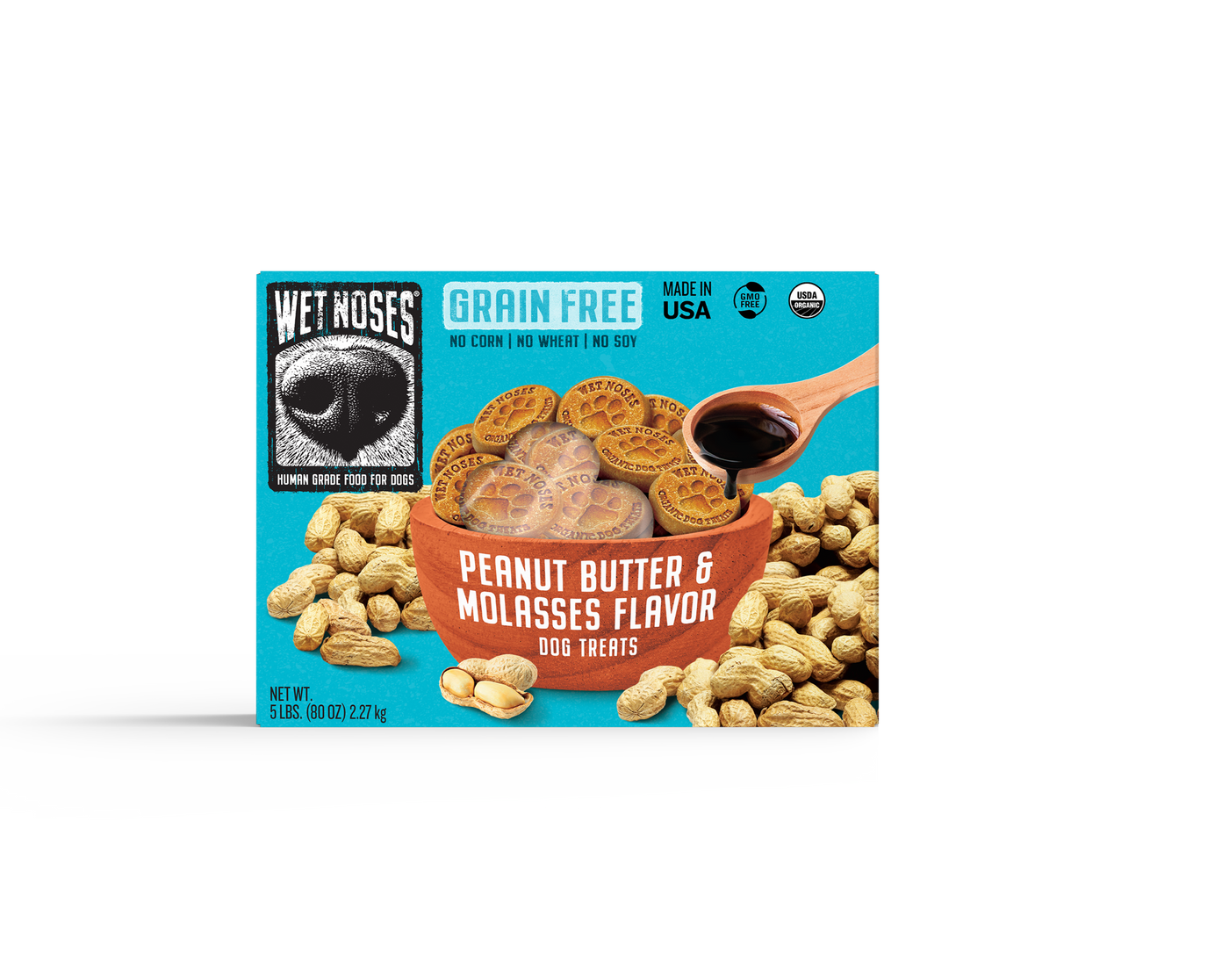 Peanut Butter & Molasses Grain Free Box Treats 5lbs