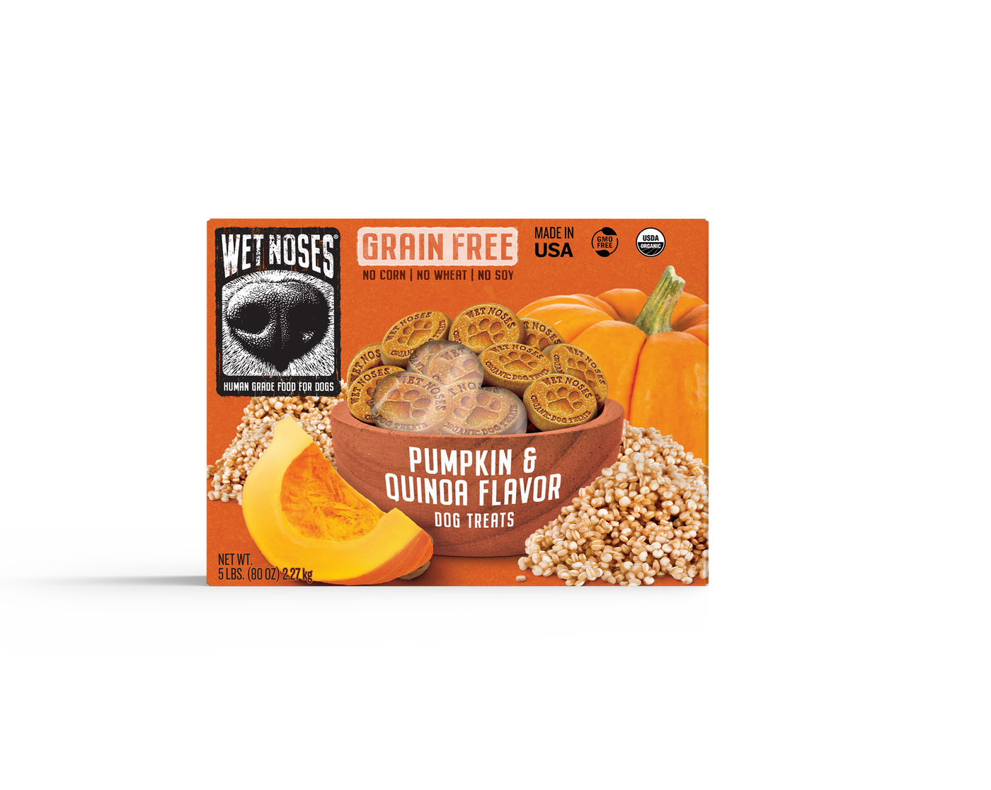 Pumpkin & Quinoa Grain Free Box Treats 5lbs