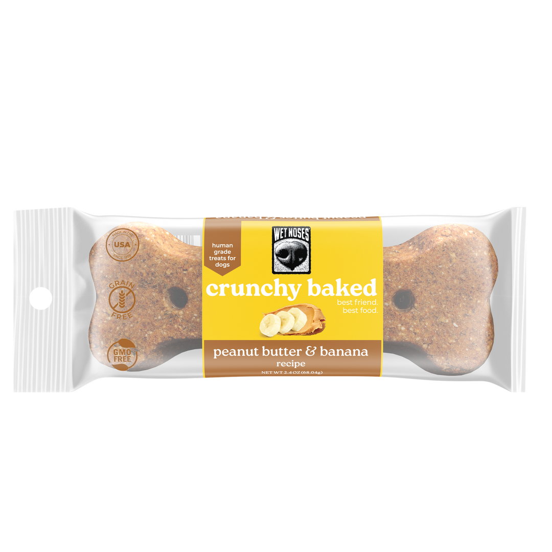 Peanut Butter Banana Grain Free Big Bone 2oz - 12 Pack – Wet Noses