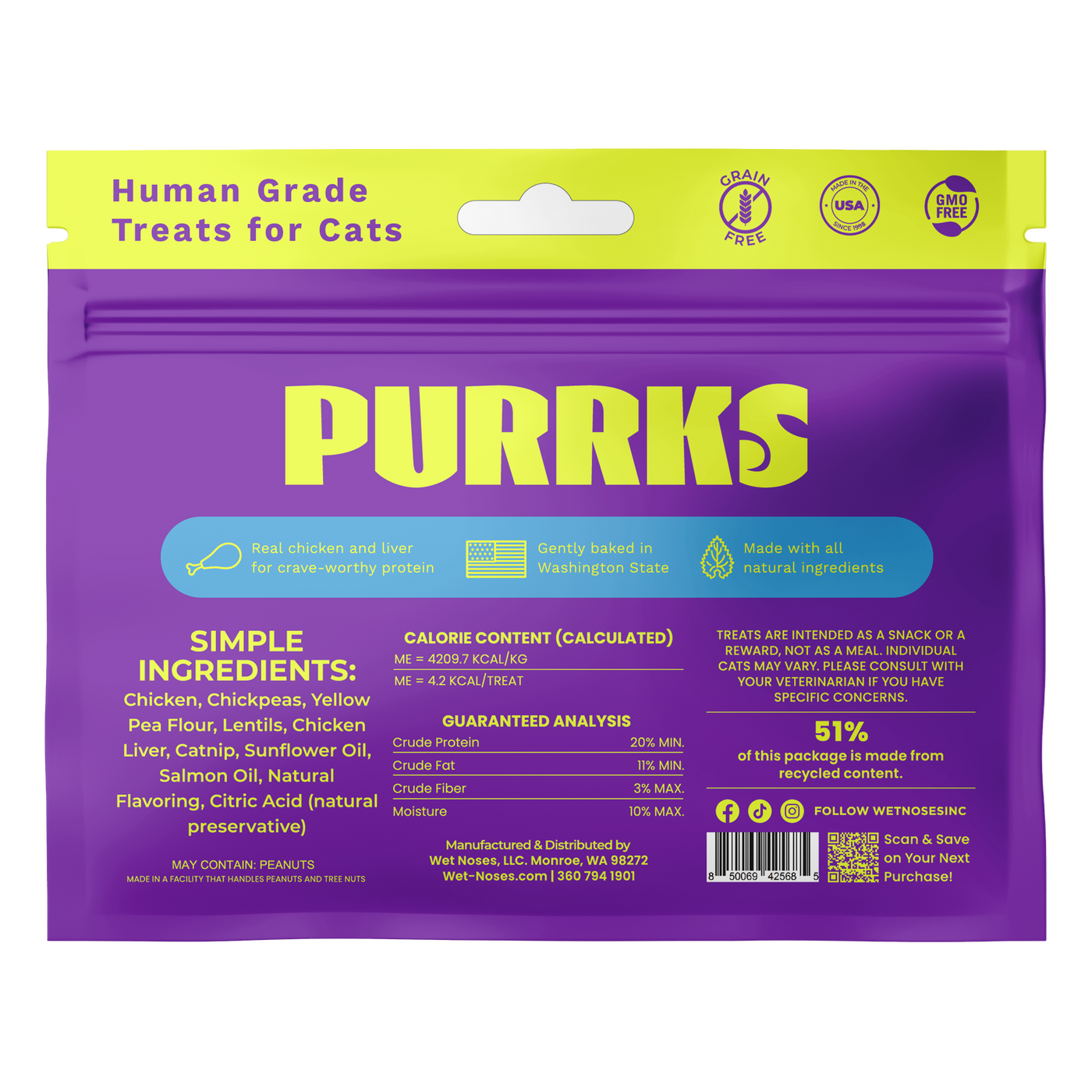 Purrks Catnip Crunchies 4oz – Wet Noses