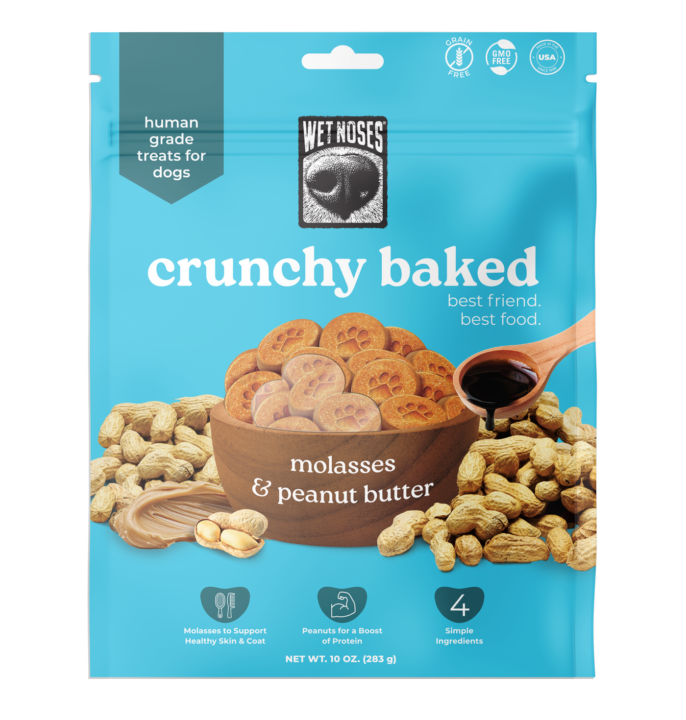 Peanut Butter Molasses Crunchy Baked Treats 10oz