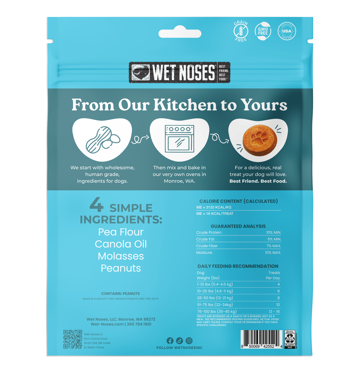 Peanut Butter Molasses Crunchy Baked Treats 10oz