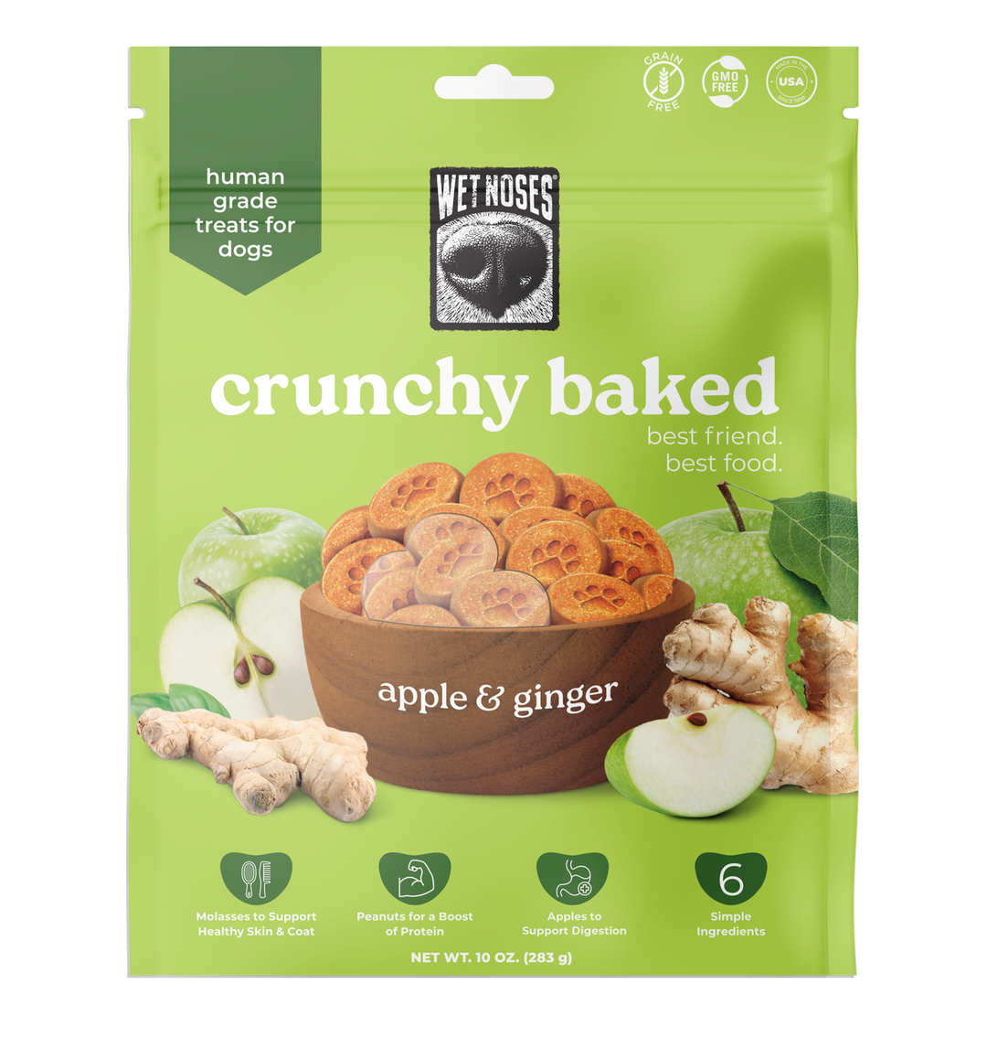 Apple Ginger Crunchy Baked Treats 10oz – Wet Noses