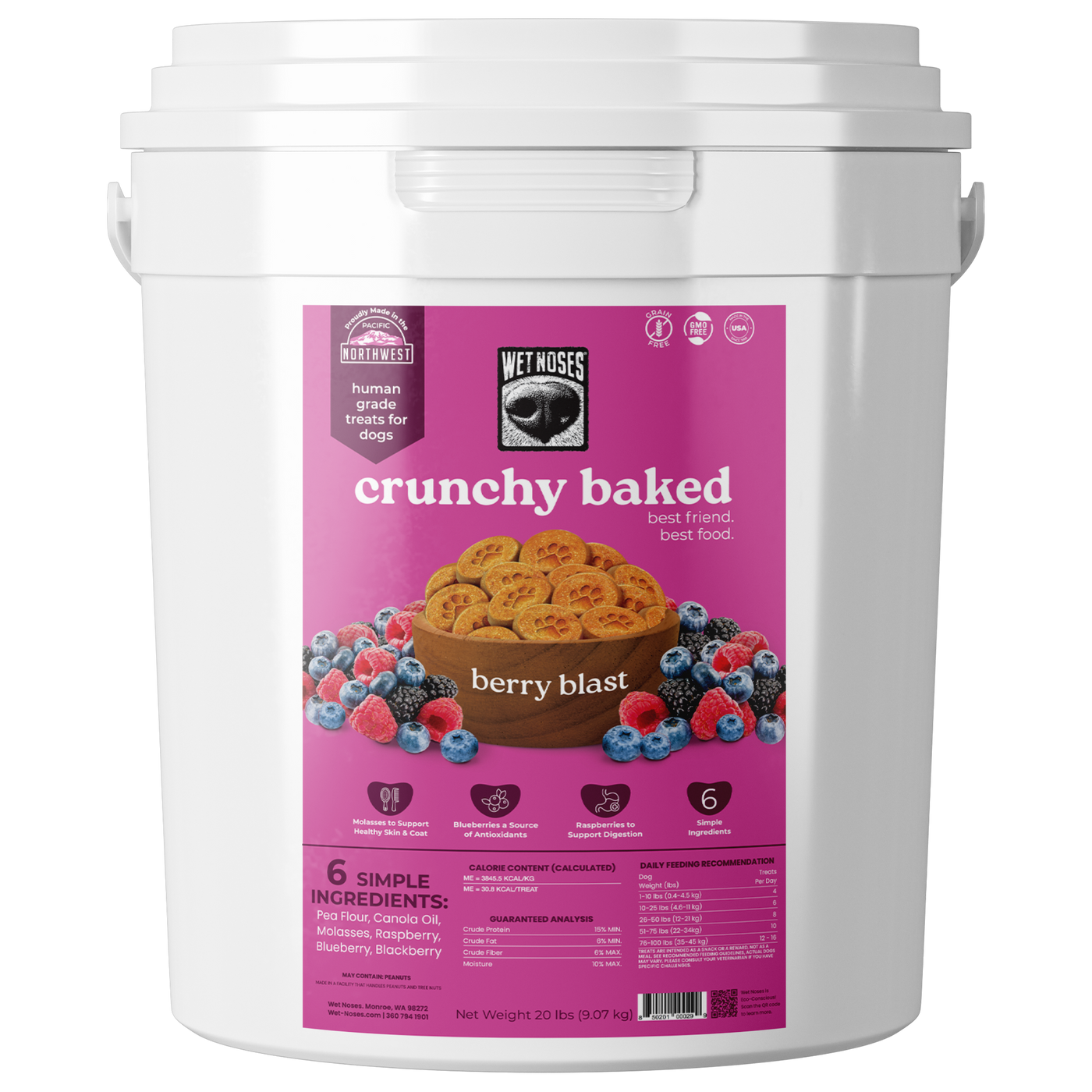 Berry Blast Grain Free Bulk Bucket Treats 20lbs – Wet Noses