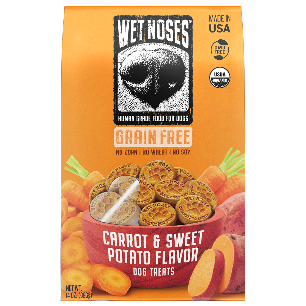Carrot & Sweet Potato Grain Free Original Treats 14oz – Wet Noses