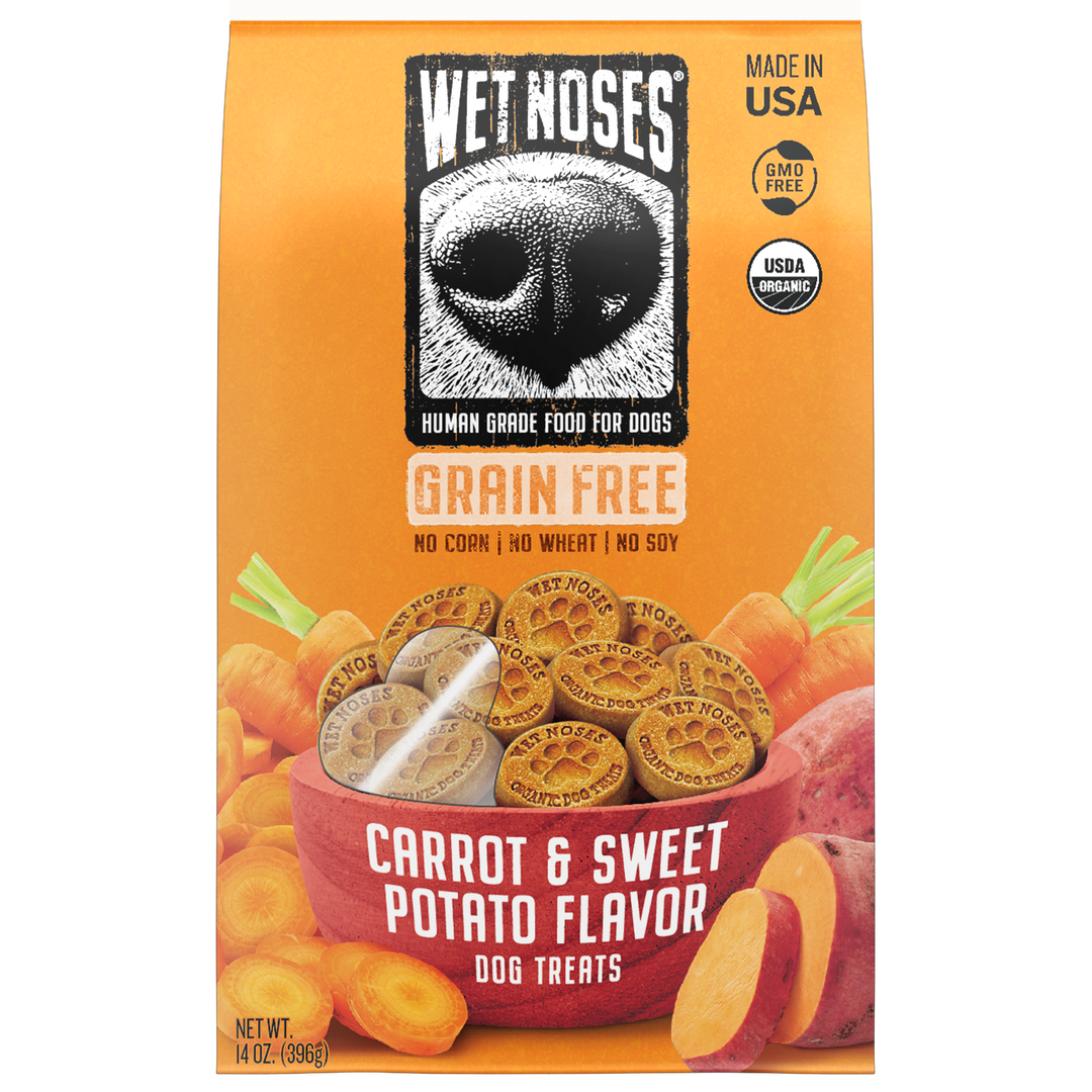 Carrot & Sweet Potato Grain Free Original Treats 14oz – Wet Noses