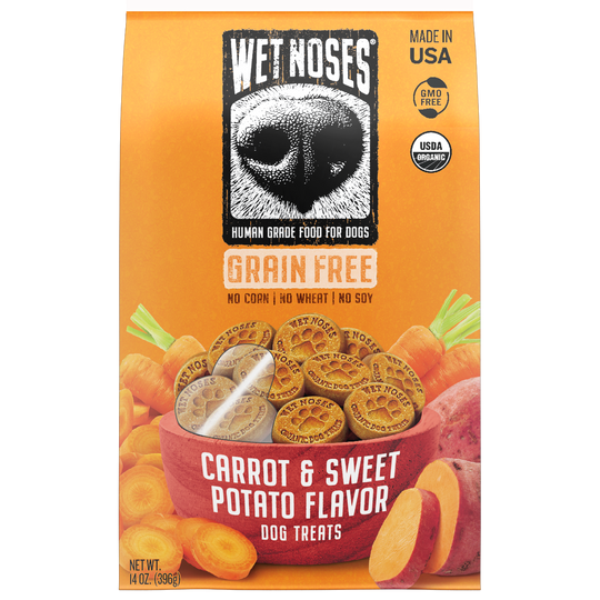 Carrot & Sweet Potato Grain Free Original Treats 14oz – Wet Noses
