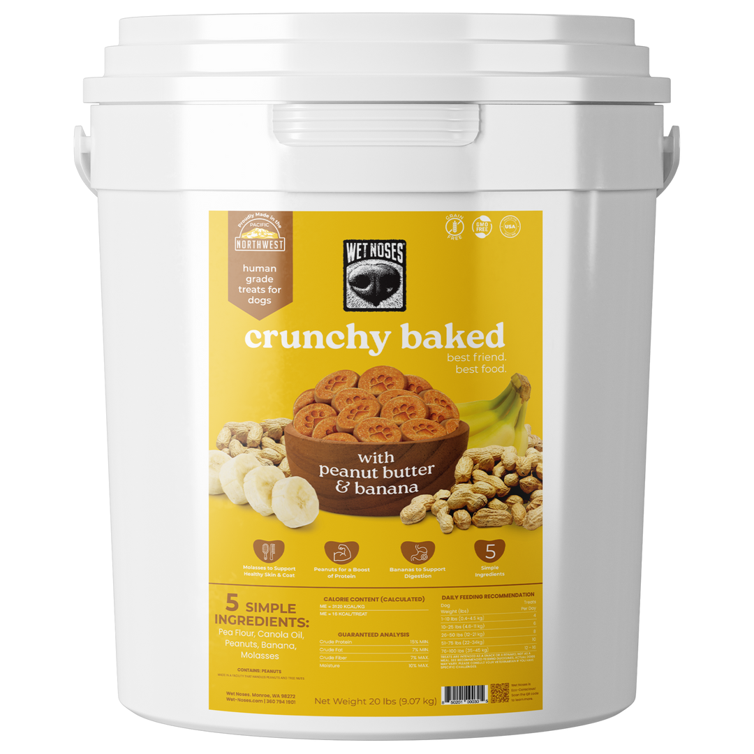 Peanut Butter & Banana Grain Free Bulk Bucket Treats 20lb – Wet Noses