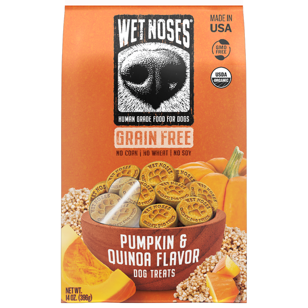 Pumpkin & Quinoa Grain Free Original Treats 14oz – Wet Noses