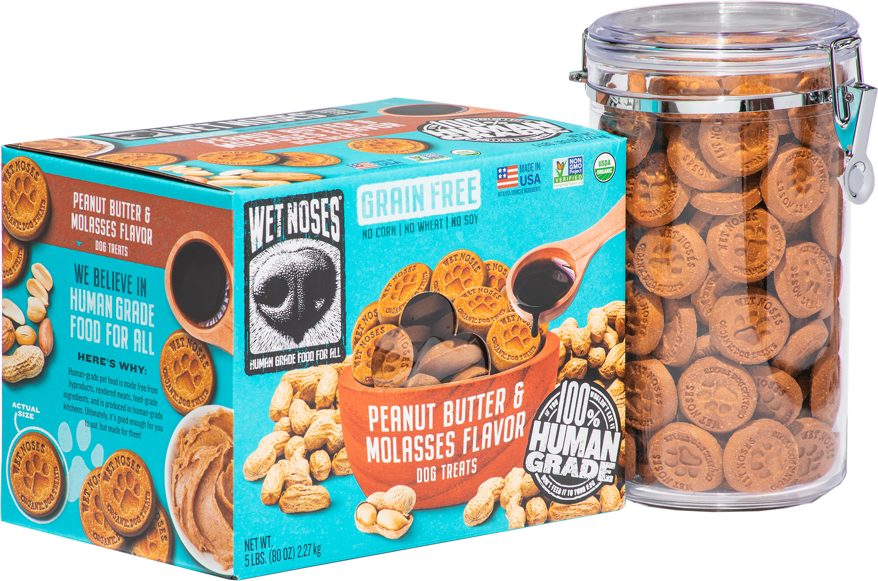 Wet noses top peanut butter molasses