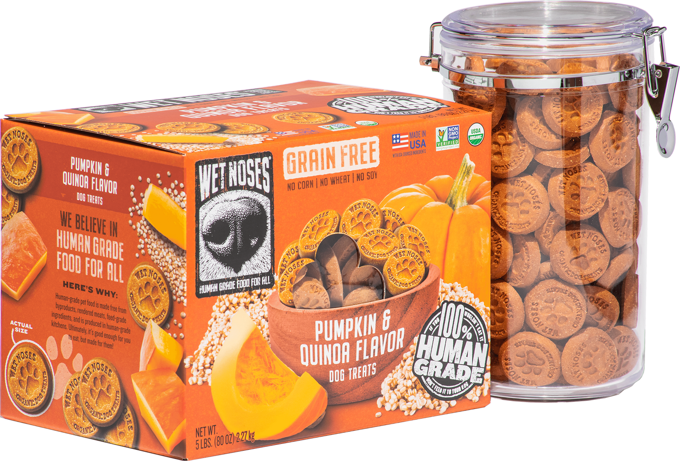 Pumpkin & Quinoa Grain Free Box Treats 5lbs