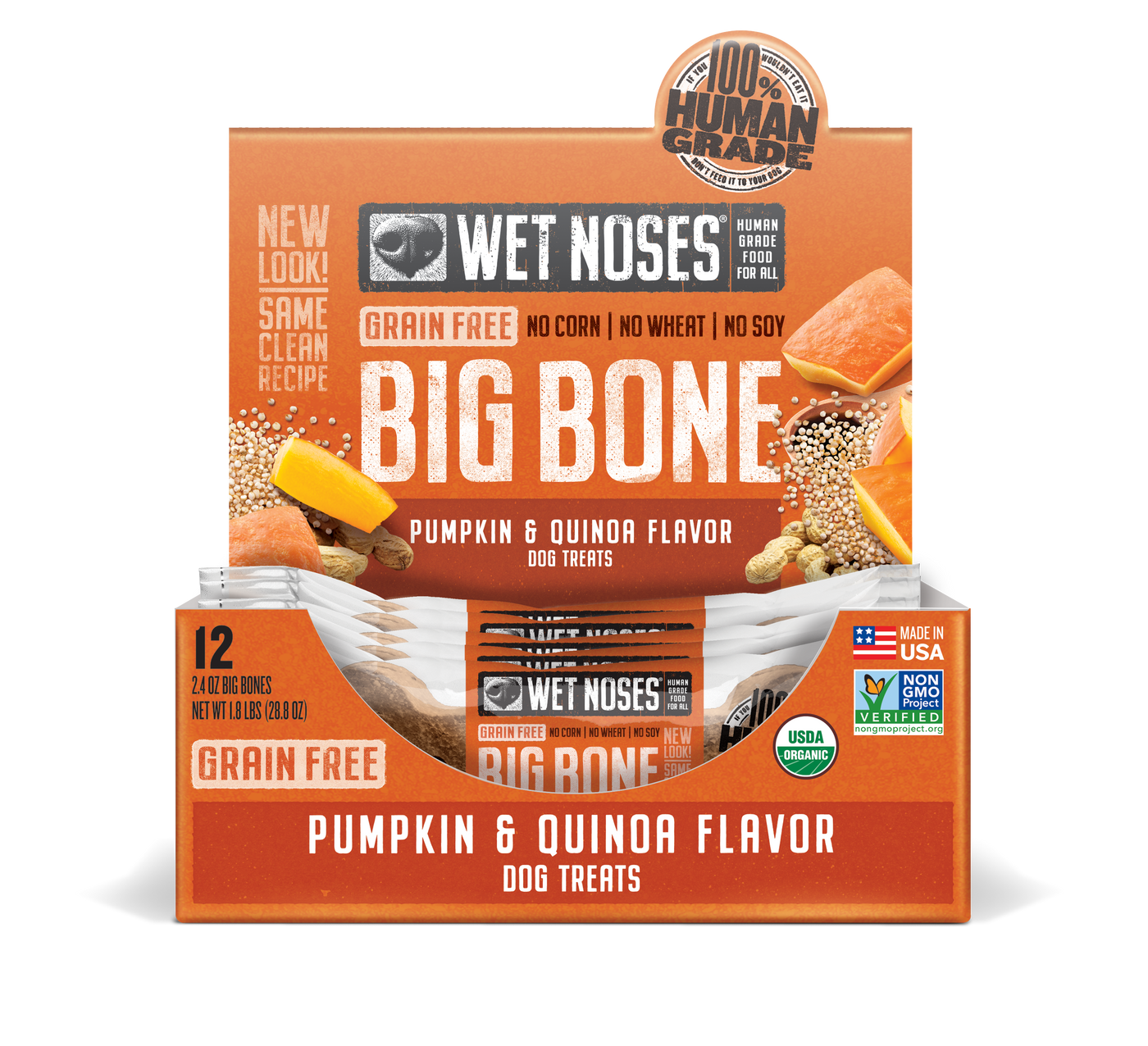 Pumpkin & Quinoa Grain Free Big Bone 2oz - 12 Pack