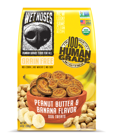 Peanut Butter Banana Grain Free Original Treats 14oz Wet Noses