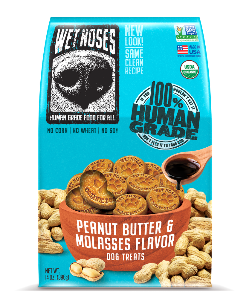 Wet noses organic dog on sale treats peanut butter banana